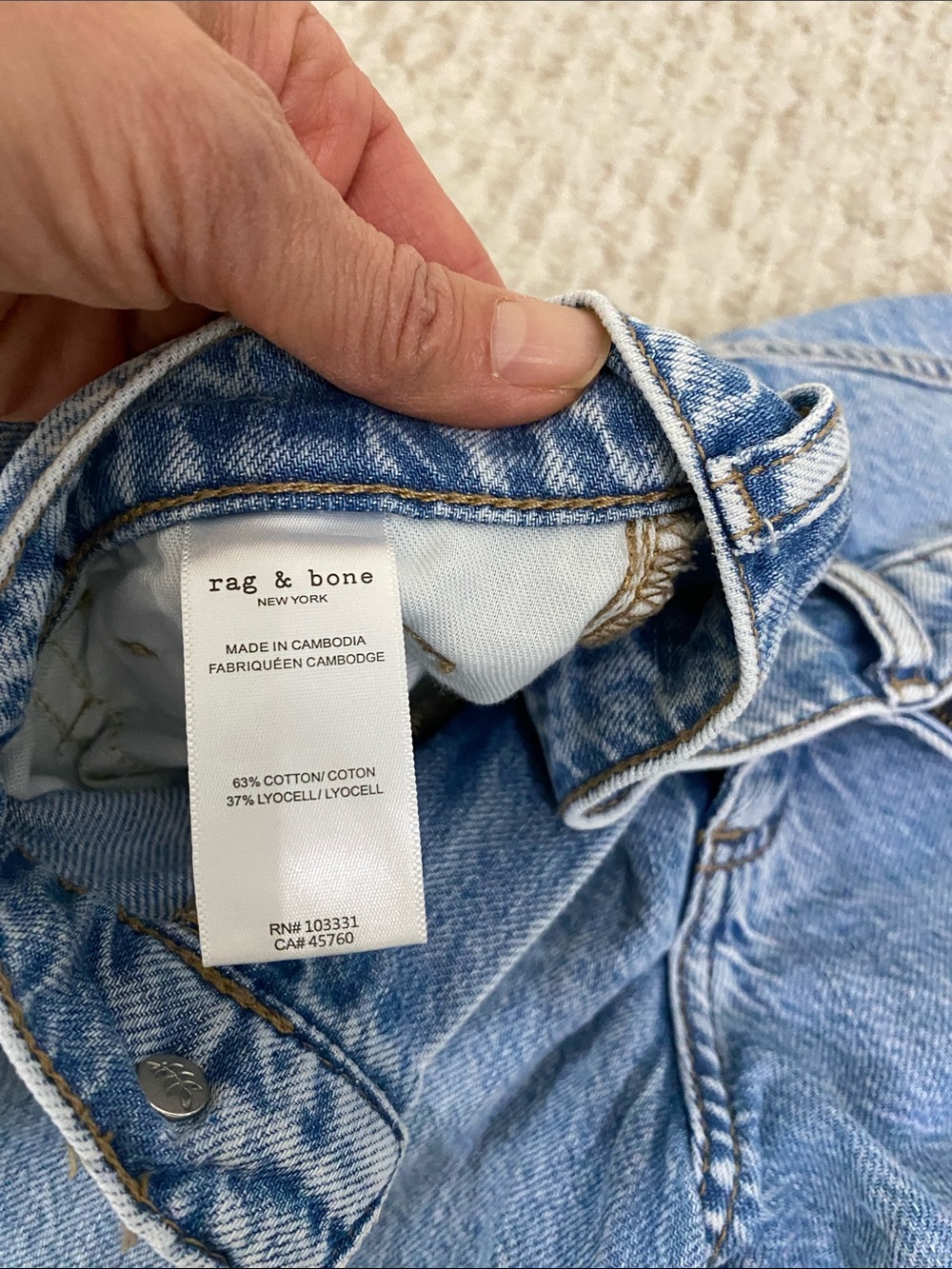 RAG & BONE Serena Crop Wide Leg Jeans (Lansdale) - Picture 4 of 6